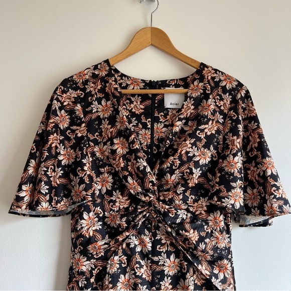 Acler Tippet Dress in Midnight Wallpaper - Picture 7 of 16